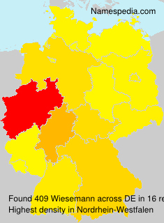 Surname Wiesemann in Germany Surname Wiesemann in Germany