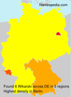 Surname Wikarski in Germany Surname Wikarski in Germany