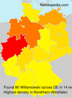 Surname Willamowski in Germany Surname Willamowski in Germany