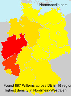 Surname Willems in Germany Surname Willems in Germany