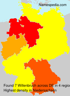 Surname Willenbruch in Germany Surname Willenbruch in Germany