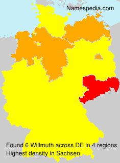 Surname Willmuth in Germany Surname Willmuth in Germany