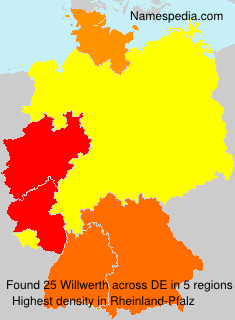 Surname Willwerth in Germany Surname Willwerth in Germany