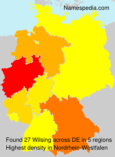 Surname Wilsing in Germany Surname Wilsing in Germany