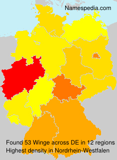 Surname Winge in Germany Surname Winge in Germany