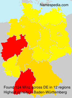 Surname Winz in Germany Surname Winz in Germany