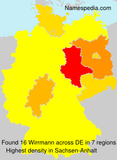 Surname Wirrmann in Germany Surname Wirrmann in Germany