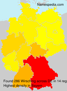 Surname Wirsching in Germany Surname Wirsching in Germany