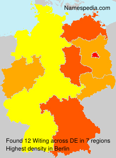 Surname Witing in Germany Surname Witing in Germany