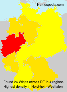 Surname Witjes in Germany Surname Witjes in Germany