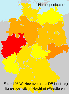 Surname Witkiewicz in Germany Surname Witkiewicz in Germany