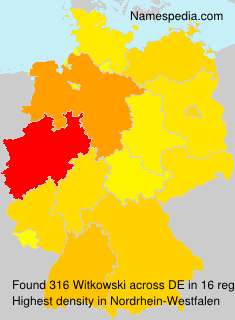 Surname Witkowski in Germany Surname Witkowski in Germany