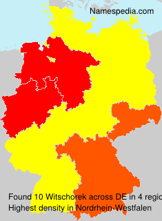 Surname Witschorek in Germany Surname Witschorek in Germany