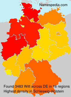 Surname Witt in Germany Surname Witt in Germany