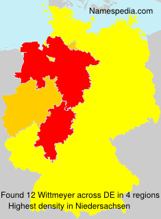 Surname Wittmeyer in Germany Surname Wittmeyer in Germany