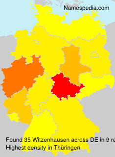 Surname Witzenhausen in Germany Surname Witzenhausen in Germany