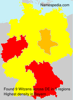 Surname Witzens in Germany Surname Witzens in Germany