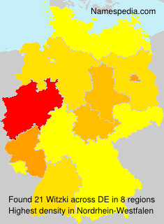 Surname Witzki in Germany Surname Witzki in Germany