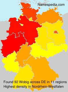 Surname Wobig in Germany Surname Wobig in Germany