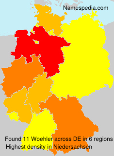 Surname Woehler in Germany Surname Woehler in Germany