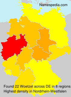 Surname Woetzel in Germany Surname Woetzel in Germany