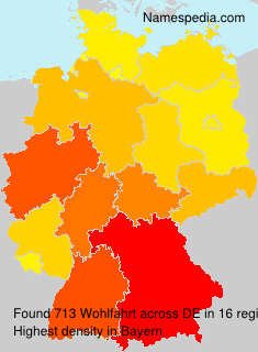 Surname Wohlfahrt in Germany Surname Wohlfahrt in Germany