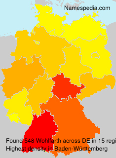 Surname Wohlfarth in Germany Surname Wohlfarth in Germany