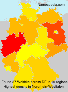 Surname Woidtke in Germany Surname Woidtke in Germany