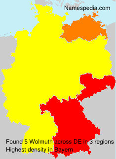 Surname Wolmuth in Germany Surname Wolmuth in Germany