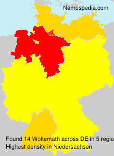 Surname Woltemath in Germany Surname Woltemath in Germany