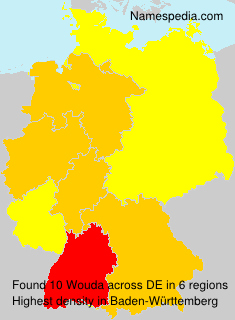 Surname Wouda in Germany Surname Wouda in Germany