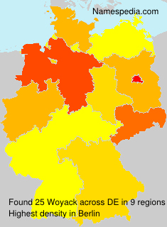 Surname Woyack in Germany Surname Woyack in Germany