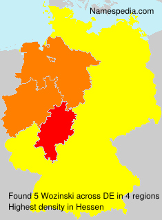 Surname Wozinski in Germany Surname Wozinski in Germany
