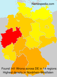 Surname Wrona in Germany Surname Wrona in Germany