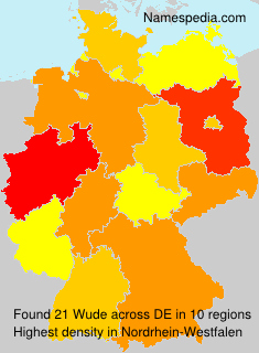 Surname Wude in Germany Surname Wude in Germany
