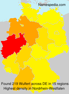 Surname Wulfert in Germany Surname Wulfert in Germany