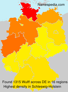 Surname Wulff in Germany Surname Wulff in Germany