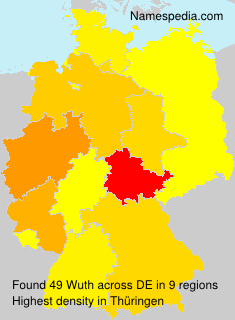 Surname Wuth in Germany Surname Wuth in Germany