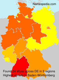 Surname Wyss in Germany Surname Wyss in Germany
