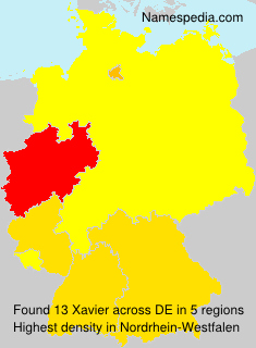 Surname Xavier in Germany Surname Xavier in Germany