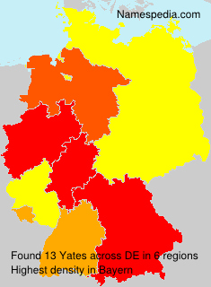 Surname Yates in Germany Surname Yates in Germany