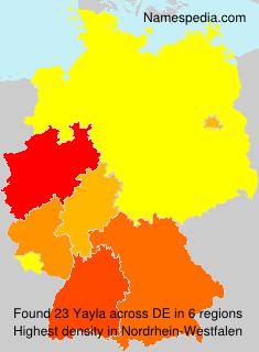 Surname Yayla in Germany Surname Yayla in Germany
