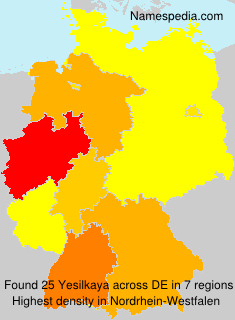 Surname Yesilkaya in Germany Surname Yesilkaya in Germany