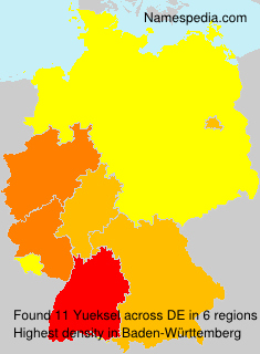 Surname Yueksel in Germany Surname Yueksel in Germany