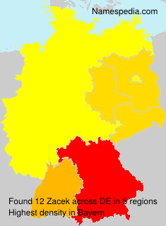Surname Zacek in Germany Surname Zacek in Germany