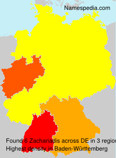 Surname Zachariadis in Germany Surname Zachariadis in Germany