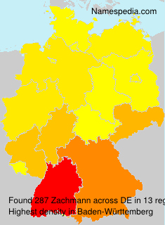 Surname Zachmann in Germany Surname Zachmann in Germany