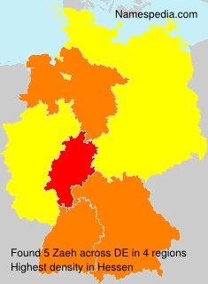 Surname Zaeh in Germany Surname Zaeh in Germany