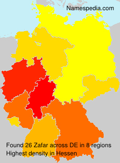 Surname Zafar in Germany Surname Zafar in Germany