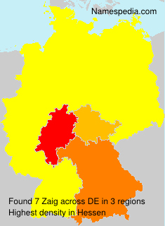 Surname Zaig in Germany Surname Zaig in Germany